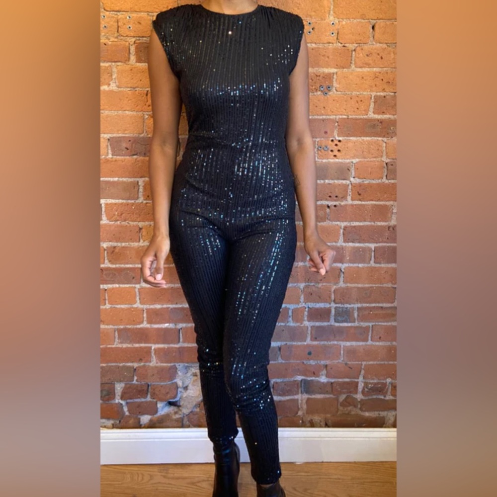 Black Sequins Onesie